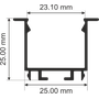 25X25mm Concile Profile